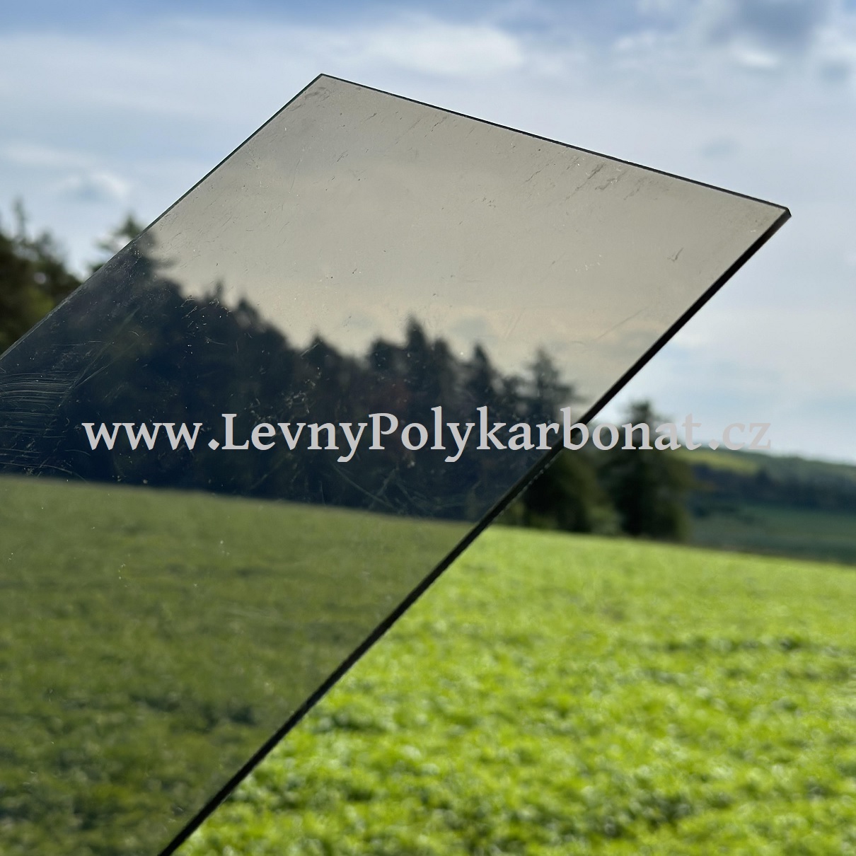 Plné ploché desky polykarbonát PC - 2UV - tl. 6 mm BRONZ 2,1 m x 4 m